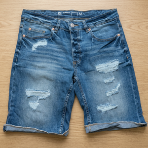 Surplus Cheap Stock Boys Cargo <b>Denim</b> Shorts Grinding/Ripped Style Spring Made in Bangladesh Cotton <b>Material</b> for Children - Product Image 3