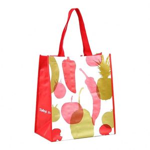 Custom Recycled PP PE Woven Shopping <b>Bags</b> Custom Printed <b>Reusable</b> Laminated Polypropylene Tote <b>Bag</b> - Product Image 1