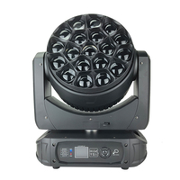 Lampe de lavage mobile Mega 19X40W Bee Eye RGBW 4 en 1 Zoom DMX512 LED Mobile Head Lyre Beam Disco Lights