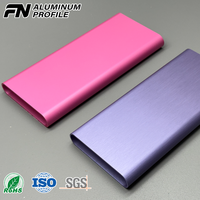 Profilés en aluminium extrudé en gros d'usine, profilés en aluminium personnalisés multicolores pour la décoration intérieure et extérieure