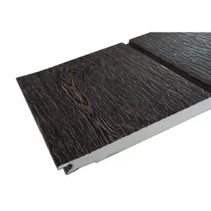 Exterior Decoration Wood Vein Cheap Price Metal Wall Sandwich Panels