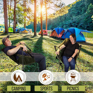 Taşınabilir uzanmış sallanan sandalye kamp hamak sandalye rahat katlanır sallanan sandalye çanta ile - Product Image 6