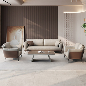 Sofá de Oficina de Tres Plazas, Simple y Moderno, <span class=keywords><strong>para</strong></span> Recepción, Negociación, Área de Descanso, Sala de Reuniones - Product Image 5