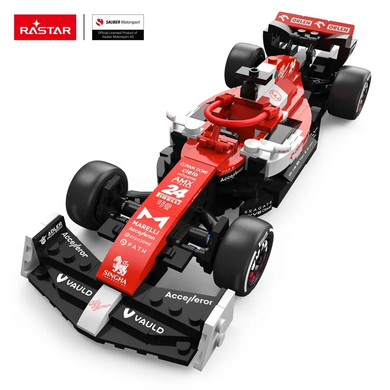 RASTAR F1 Racing Car Series Juguetes de construcción Nuevo diseño F1 Modelo Bloques educativos Juguetes de construcción para niños 1: 24 Alfa Remeo 340PCs