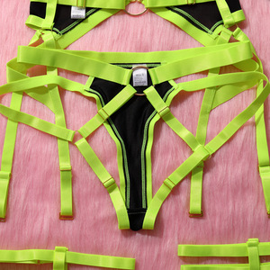 Ensemble de lingerie sexy pour femmes, vente en gros, nouvelle couleur, sous-vêtements transparents avec décorations en dentelle à paillettes, design populaire pour filles - Product Image 5