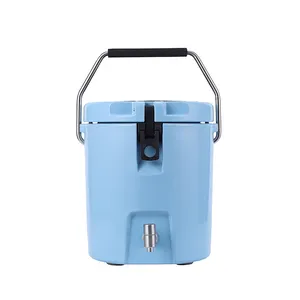 High quality factory price plastic rotomolded portable round water hard cooler with drink dispenser