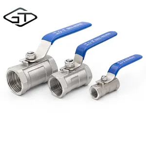 Professional suppliers DN8-DN80 1 pieces type stainless steel small sanitary ball valve with internal thread For Water Control