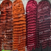 Perruque en cheveux humains naturels bouclés vierges birmans, alignés sur les cuticules, de 30 à 40 pouces, avec dentelle transparente HD 13x6, densité 250, vente en gros