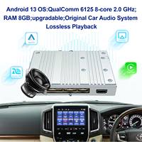 Kit de rétrofit décodeur Android 13 Explotec 128 Go compatible Toyota Land Cruiser LC200 2016-2021, module CarPlay sans fil, carte SIM 4G