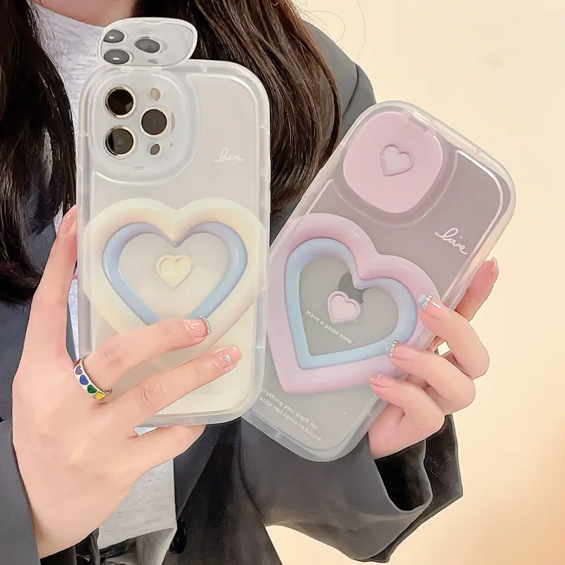 New Multi Color LOVE Logo Soft Silicone Cover Cell Mobile Phone Case with mirror For Apple iPhone 14 13 Pro Max 14 Plus
