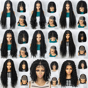 Vendeurs de cheveux pour femmes noires en gros Perruques tressées sans colle Passion Twist Synthétique Cornrow Tresses <span class=keywords><strong>Perruque</strong></span> pour Africain - Product Image 3