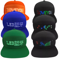 Casquette LED lumineuse pour fête, programmable par application, affichage de texte en mouvement, casquette publicitaire LED, casquette de baseball LED DIY