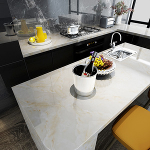 <span class=keywords><strong>Papier</strong></span> <span class=keywords><strong>peint</strong></span> PVC auto-adhésif moderne, épais, imperméable, effet marbre, anti-huile, pour cuisine, chambre, salon, usage domestique - Product Image 5