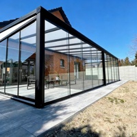 Verrière Européenne Toutes Saisons, Abri de Jardin, Véranda en Verre, Balcon, Toit en Verre, Profilé en Aluminium pour Véranda