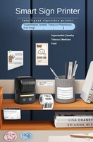 Imprimante d'étiquettes thermique portable sans fil 50 mm, sans encre, pour l'expédition e-commerce, 203 DPI, design compact