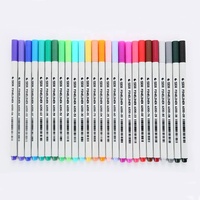 Marqueurs d'art permanents à base d'eau STA 26 Fine Line, colorés, pour croquis, écriture et dessin, 0,4 mm, pour agenda et prise de notes