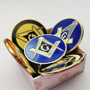 Factory Wholesale Custom Metal Paint Imitation Regalia Craft Enamel Masonic Car Emblem Pin