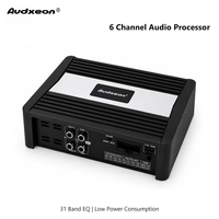 Processeur audio DSP 6 canaux pour voiture avec amplificateur de voiture 4 canaux classe D, égaliseurs et crossovers de réglage APP AKM Japon