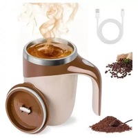Mug à café électrique auto-mélangeur, mélange magnétique automatique, écologique, en acier inoxydable, rechargeable, 380 ml, pour café, cacao, thé