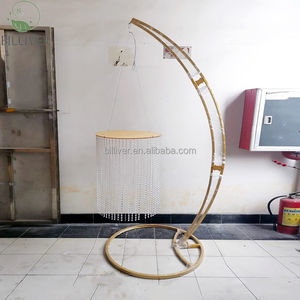 2023 migliore vendita torta Swing con cristallo e supporto in metallo per decorazione torta bomboniera - Product Image 1