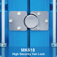 MK618 Rondelle de porte de sentier en laiton robuste de haute sécurité Cadenas de rondelle de hockey avec système de clé à disque