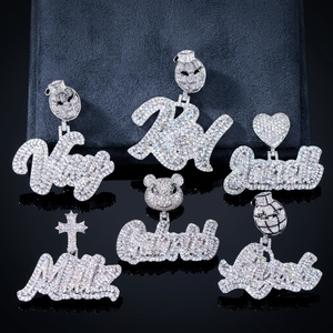 925 <b>Silver</b> Hip Hop Gift GRA Certified Moissanite Charm Pendant <b>Necklace</b> for Men and Women - Product Image 3