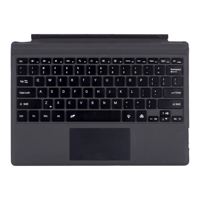 Tablet Keyboard 7 Colors LED Backlit Trackpad Keyboard Rechargeable for Microsoft Surface Pro 3/4/5/6/7