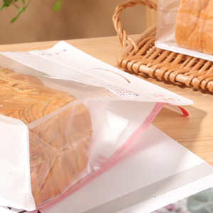 Sachet Doypack Refermable en Film Blanc Mat avec Fenêtre Transparente et Poignée Perforée, Qualité Alimentaire, Impression Personnalisée pour Pain de mie, Pâtisseries et Snacks - Product Image 5