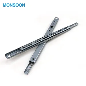 MONSOON ConcealedランナーチャンネルボールベアリングFurniture Drawer Slides Guide Rails Channels