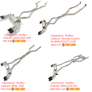 [CSZ] Sistema de Escape (Acero Inoxidable T304) con Válvulas y Control para <span class=keywords><strong>BMW</strong></span> X5M F95 X6M F96 4.4T 2023- Catback con Puntas - Product Image 3