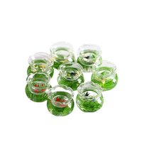 Mini aquarium en plastique pour maison de poupée, modèle de bassin miniature pour poissons rouges, accessoires de décoration de scène de jardin, Saint-Valentin, Diwali