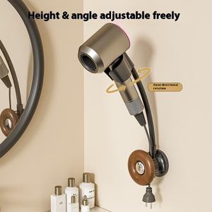 <span class=keywords><strong>Support</strong></span> de rangement mural pour sèche-cheveux en métal à un niveau avec rangement pour peigne, <span class=keywords><strong>support</strong></span> multifonctionnel pour sèche-cheveux <span class=keywords><strong>Dyson</strong></span> pour salle de bain - Product Image 4