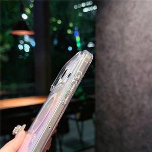 Vendita calda magnetica senza fili di ricarica rigida in acrilico custodia per telefono cellulare con piume in filato <span class=keywords><strong>trasparente</strong></span> copertura Mobile per <span class=keywords><strong>iPhone</strong></span> 17 Pro - Product Image 3