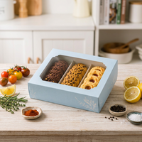 Scatola per Biscotti Personalizzata in Carta Riciclabile per Alimenti con Finestra, Stampa Offset