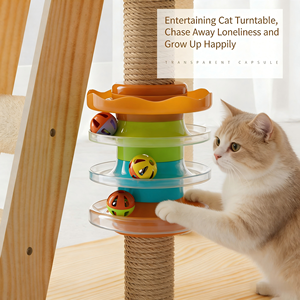 Venta al por mayor: Torre de juegos para gatos moderna con cama, jaula, casa de madera y cápsula espacial, con soporte de pata de gato - Product Image 5