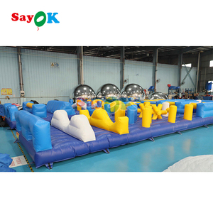 Carrera de obstáculos inflable de alta calidad para juegos de adultos, Mini carrera de obstáculos inflable de Wipeout gigante deportivo - Product Image 3