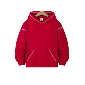 Customizable Color Block Winter Lined Breathable Eco-Friendly Boys Hoodie Pullover Long Sleeve Fleece Polyester/Cotton Casual - Product Image 1