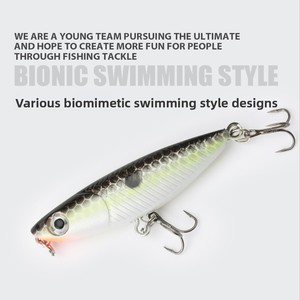 Señuelo <span class=keywords><strong>de</strong></span> Pesca Estilo Japonés, Micro Señuelo Flotante en Zigzag <span class=keywords><strong>de</strong></span> 45mm y 19g, Señuelo Artificial Tipo Lápiz, Acero Inoxidable - Product Image 5