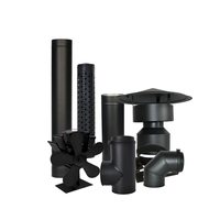 Capot de cheminée en acier inoxydable pour poêle à granulés de bois, accessoires de foyer, vente directe usine