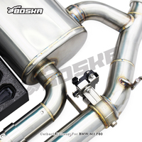 Escape trasero personalizado de acero inoxidable con tubo en Z y silenciador de longitud igualada para BMW M3 F80 M4 F82 3.0T 2014-2019