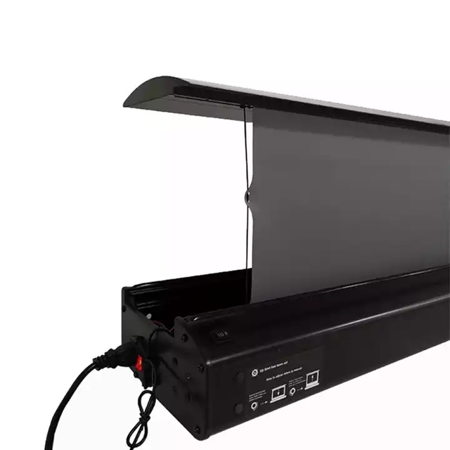 120 Inch Motorized Electric Projector Screen Ust Alr Roll up Pet Crystal Screen Projection Screens with No MOQ