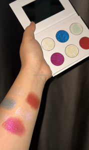 6-Màu DIY Kim Cương Duochrome Bóng Mắt Pallet Tùy Chỉnh Lấp Lánh Kim Loại Vegan Mắt Trang Điểm Long Lanh Multichrome <span class=keywords><strong>Eyeshadow</strong></span> Palette - Product Image 3