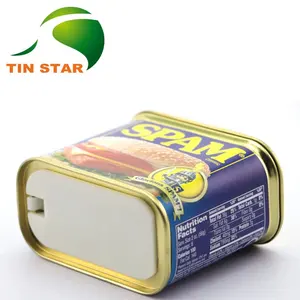 带有易开盖的敞口锡罐，用于食品罐包装盒