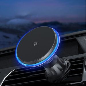 ที่ชาร์จไร้สายในรถยนต์แบบพกพา 15W ชาร์จเร็ว พร้อมที่ยึดโทรศัพท์แม่เหล็กแรงสูง บรรจุภัณฑ์แบบกำหนดเองสำหรับ 15/14/13 - Product Image 3