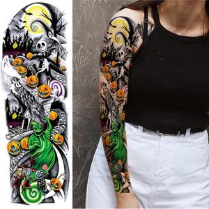 Hadiyah belleza impermeable tatuaje temporal pegatina tótem geométrico brazo completo manga tatuaje arte corporal tatuajes para hombres mujeres - Product Image 2