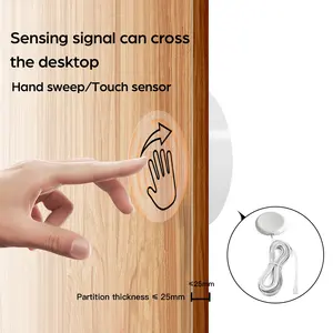 Nieuwe Mode Punch Free Touch Switch 5a Doordringende Hout Glas Handveger Sensor Zwaaien Dimmen Werk Met 12V /24V Led Licht