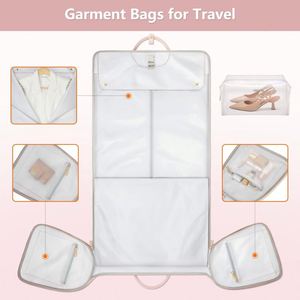 Free Sample Convertible Garment Duffle Bags for Men Women with Shoe Compartment - 2 in 1 Hanging <b>Suitcase</b> Suit Travel Bags - Product Image 3