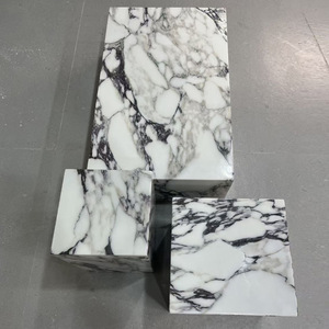 Marble Patterned <b>Coffee</b> <b>Table</b> Faux Marble Slab <b>Box</b> Design Minimalist Light Luxury Style Side <b>Table</b> - Product Image 1