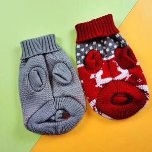 Pull de Noël pour chiot, pull à motif de rennes et de flocons de neige pour chat et petits chiens - Product Image 4
