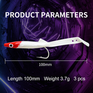 Esche da Pesca in plastica morbida <span class=keywords><strong>esca</strong></span> da Pesca 10cm 3.7g Pesca anguilla morbida <span class=keywords><strong>esca</strong></span> <span class=keywords><strong>per</strong></span> Pesca in fondale marino - Product Image 3
